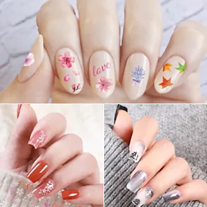 Elisel Nail Art Stickers 30 Sheets Self-Adhesive Nail Decals with Assorted Patterns Blossom Flower Art Design for DIY Nails Design Manicure Decoration Accessories Decals (Gold) - product information 4