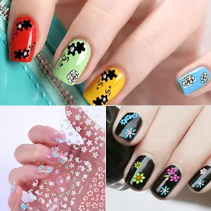 Elisel Nail Art Stickers 30 Sheets Self-Adhesive Nail Decals with Assorted Patterns Blossom Flower Art Design for DIY Nails Design Manicure Decoration Accessories Decals (Gold) - product information 6
