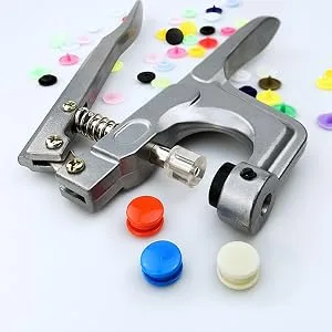 TmppDeco Plastic Snaps with Snap Pliers  460 Sets 24-Colors Snap Buttons for Sewing  Snap Fasteners Kit for Sewing  Clothing  Crafting - Plier Set