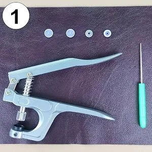 TmppDeco Plastic Snaps with Snap Pliers  460 Sets 24-Colors Snap Buttons for Sewing  Snap Fasteners Kit for Sewing  Clothing  Crafting - snaps for sewing