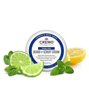 Cremo Beard Oil  Cooling Citrus & Mint Leaf  1 fl oz - Restore Natural Moisture and Soften Your Beard To Help Relieve Beard Itch - beard & scruff cream