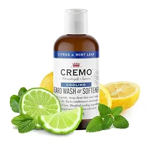 Cremo Beard Oil  Cooling Citrus & Mint Leaf  1 fl oz - Restore Natural Moisture and Soften Your Beard To Help Relieve Beard Itch - beard wash & softener