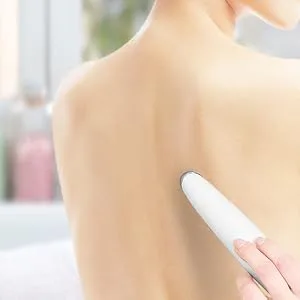 NEWDERMO Body Microdermabrasion Exfoliator Machine - Professional Suction Body Diamond Dermabrasion Device with 2 Large Diamond Suction Tip - Advanced Home Body Treatment Tool White - 9007-09