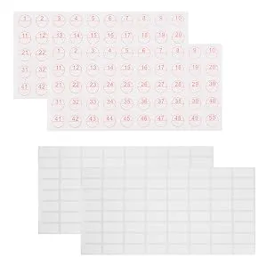 Benote Diamond Art Painting Storage Containers Large Bead Storage 100pcs Bags  Loose Leaf Binder Rings  Diamond Tray  Diamond Paint Accessories Tools Storage Bags - diamond painting tools