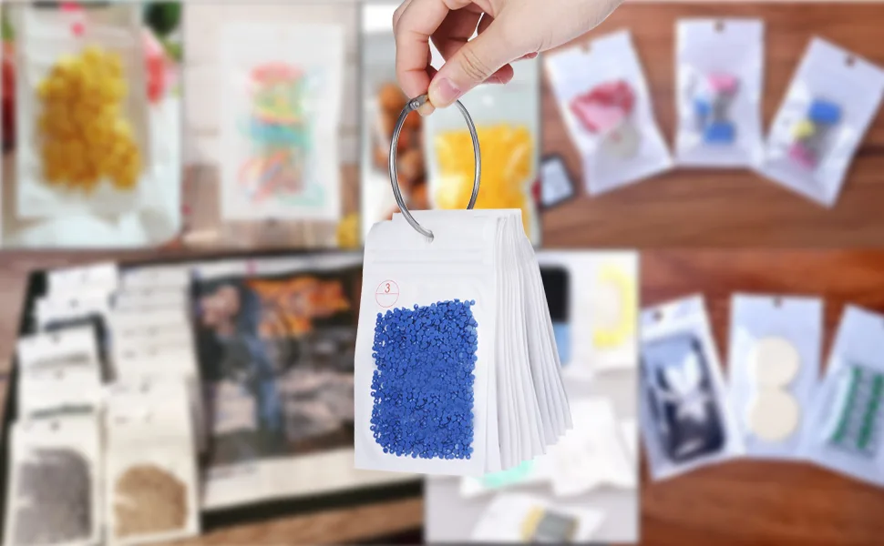 Benote Diamond Art Painting Storage Containers Large Bead Storage 100pcs Bags  Loose Leaf Binder Rings  Diamond Tray  Diamond Paint Accessories Tools Storage Bags - diamond painting tools