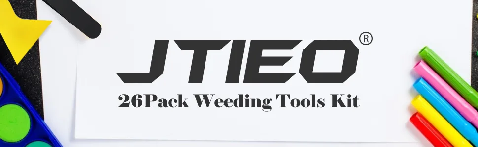 JTIEO Weeding Tools for Vinyl 26Pcs Craft Weeding Tools Kits Cricut Weeding Tool Set Scrapbooking Tools DIY Art Tools Precise Vinyl Weeding Tool Kit Blue - weeding tools for vinyl cricut tool set cricut weeding tool vinyl picker tool circuit machine