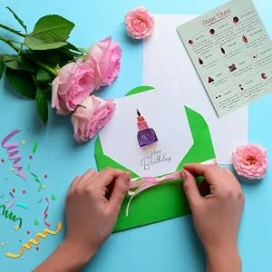 MY CREATIVE CAMP Beginner's Quilling Kit - DIY Craft Kit for Kids and Adults - 10 Projects with Instructions  Storage Box  Gem Stickers  Tools  Supplies  Paper Strips  Shape Chart  and Reference Guide - Create Your Own Masterpiece