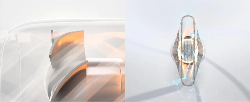 T3 Micro T3 Fit Ionic Compact Hair Dryer with IonAir Technology - Includes Ion Generator  Multiple Speed and Heat Settings  Cool Shot  1 ct. White/Rose Gold - Fit Technology