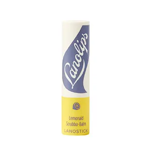 Lanolips Lemonaid Scrubba Balm - Exfoliating Lip Balm with Sugar Crystals + Lanolin - Treat Dry  Flaky Lips (3.3g / 0.116 oz) - Product