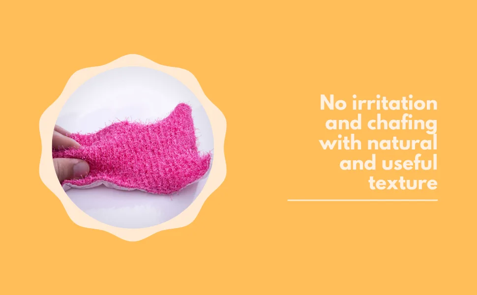 Exfoliating Loofah Glove Scrubber Mitten  Double Sided Bath Sponge Mitten and Soap Bag for Foaming (Red) - dual bath gloves