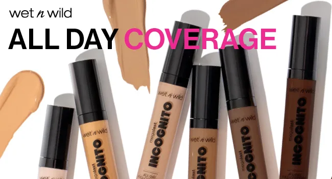 Wet n Wild Mega Last Incognito All-Day Full Coverage Liquid Matte Concealer  Light Beige  0.18 Ounce - all day coverage