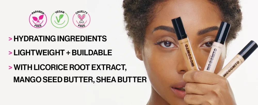Wet n Wild Mega Last Incognito All-Day Full Coverage Liquid Matte Concealer  Light Beige  0.18 Ounce - buildable all-day wear