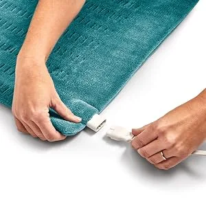 Sunbeam Heating Pad for Back  Neck  and Shoulder Pain Relief with Auto Shut Off  XXL Large 20 x 24  Teal XX-Large - Easy to Clean