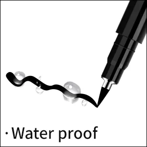 Piochoo Calligraphy Pens 8 Size Calligraphy Pens for Writing Brush Pens Calligraphy Set for Beginners  Hand Lettering Pens Black - product information 2