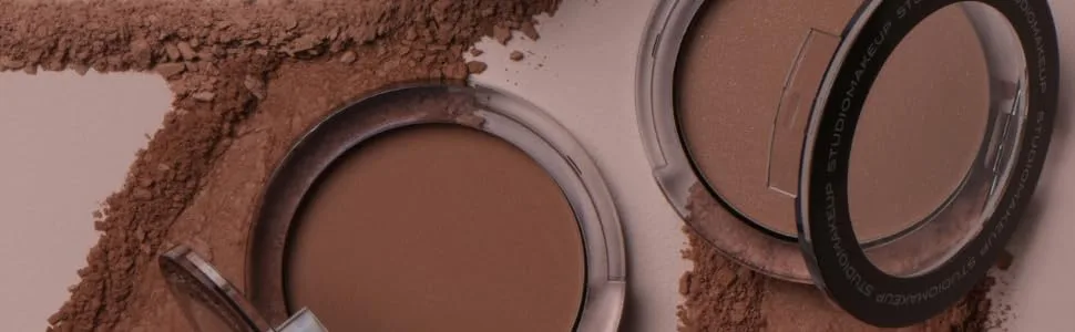 STUDIOMAKEUP Sun Touch Bronzing Powder for Sun Kissed Face (Light Shade)   Natural Bronzer Palette w/ Light-Diffusing Pigments   Even Coverage Bronzer Powder - Makeup Bronzer - Suitable for All Skin Types - even