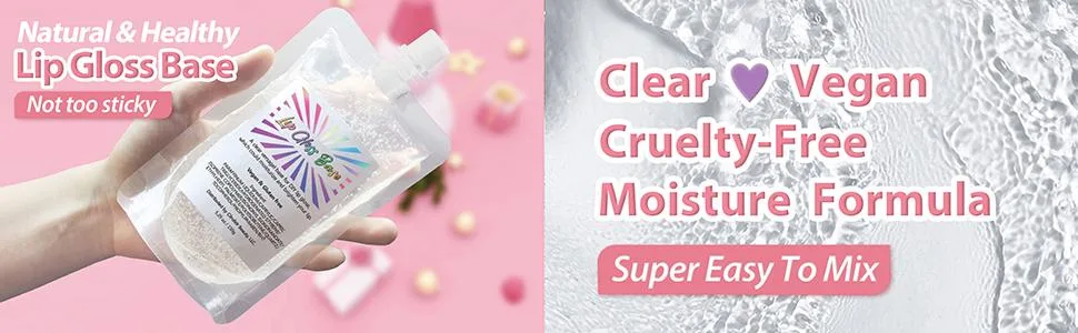 Cilrofelr DIY Lip Gloss Making Kit  45 Pcs DIY Lip Gloss Set  Fun Makeup Kits for Girls to Create 10 Moisturizing and Shiny Lip Gloss - clear lip gloss base