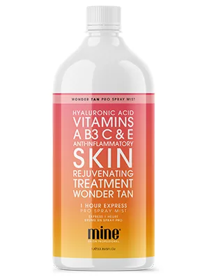 MineTan Spray Tan Solution | Wonder Tan Sunless Tanning Solution - The Ultimate Skin Therapy Tanning Experience For An Ultra Long Lasting  Deeper  Salon Formula  33.8 Fl Oz - MineTan Wonder Tan