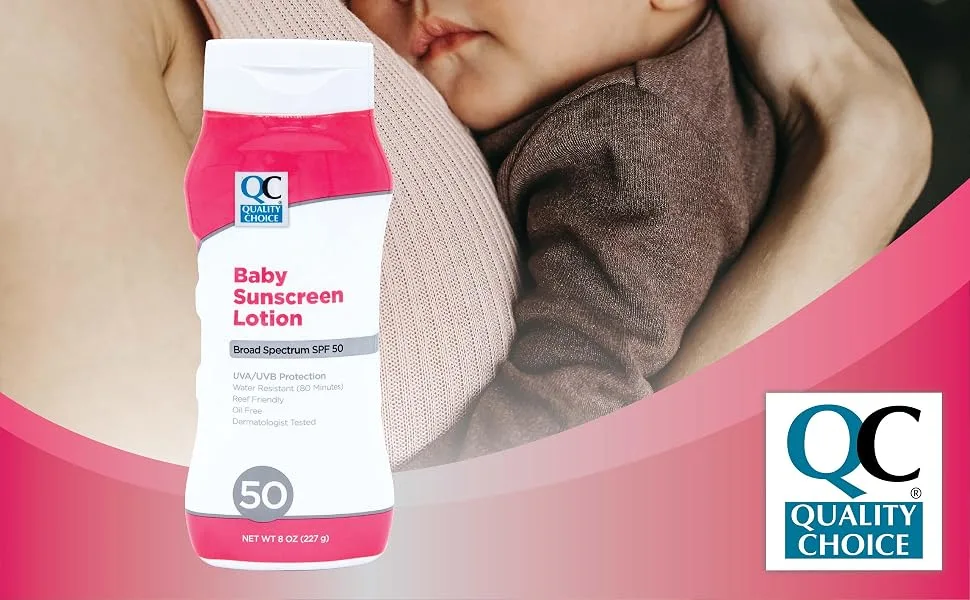 Quality Choice Baby Sunscreen SPF 50 Lotion  8 Oz - Quality Choice Sunscreen Baby SPF 50 Lotion
