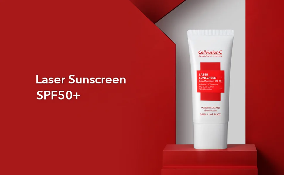 Cell Fusion C Laser Sunscreen SPF 50+ | Water resistant facial sunscreen  Anti-aging  Reef Safe - product information 19