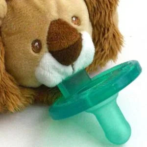 Mary Meyer WubbaNub Infant Pacifier  6-Inches  Pebblesaurus Dinosaur - Soothie brand pacifiers