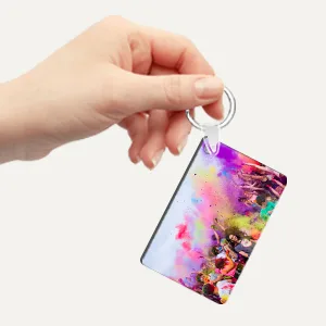 90Pcs Sublimation Keychain Blanks Bulk  MDF DIY Blank Keychain with Key Rings  Heat Transfer Keychain for Present Making  Double-Side Printed  6 Shapes Sublimation Ornament Blanks Type 1 - sublimation keychains