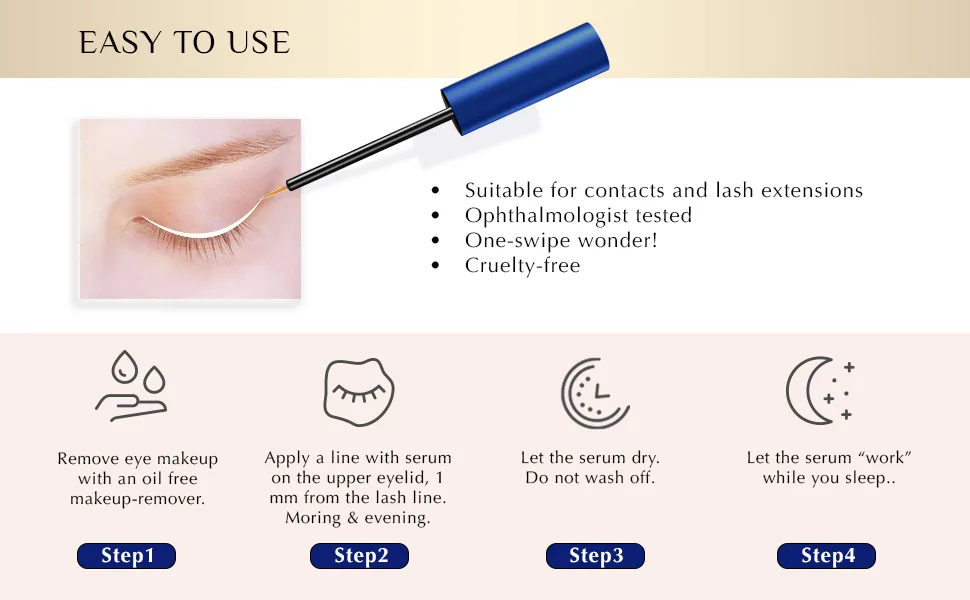Arishine Advanced Eyebrow & Eyelash Growth Serum  Lash Serum to Grow Lashes  Eyelash Enhancer  Eyebrow Serum Rapid Growth  Thicker  Stronger  Healthier Lashes & Brows 5ml Blue - product information 10