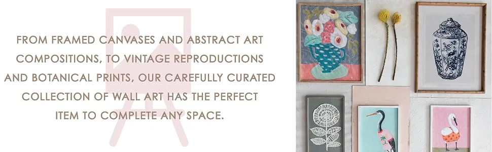 Creative Co-Op Wood Framed Saying I Am No Longer  Wall D cor  Multi Color - framed canvases and abstract textures