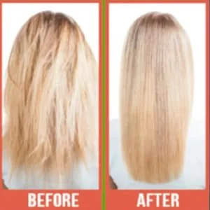 Difeel Premium Castor Plus Biotin - Mega-Growth Premium Hair Oil 2.5 oz. - Before/After