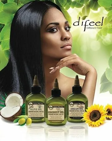 Difeel Premium Castor Plus Biotin - Mega-Growth Premium Hair Oil 2.5 oz. - Difeel