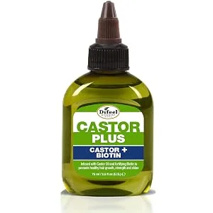 Difeel Premium Castor Plus Argan - Pro-Growth + Hydrating Premium Hair Oil 2.5 oz. - Biotin