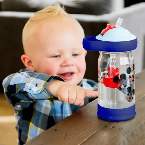 The First Years Mickey Sip & See Toddler Water Bottle w/Floating Charm  12 Oz - image