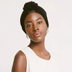 Grace Eleyae GE Women's Adjustable Satin-Lined Hair Care Knot Turban  Black - product information 4