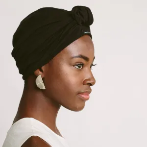 Grace Eleyae GE Women's Adjustable Satin-Lined Hair Care Knot Turban  Black - product information 7