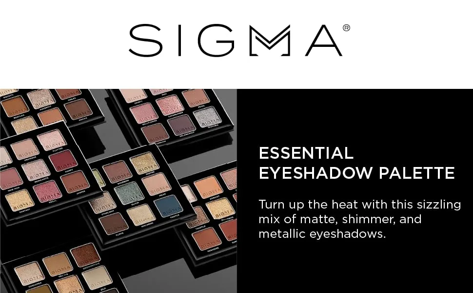 Sigma Beauty Rosy Eyeshadow Palette - essential eyeshadow palette, fall for this lovely mix of 9 matte eyeshadows