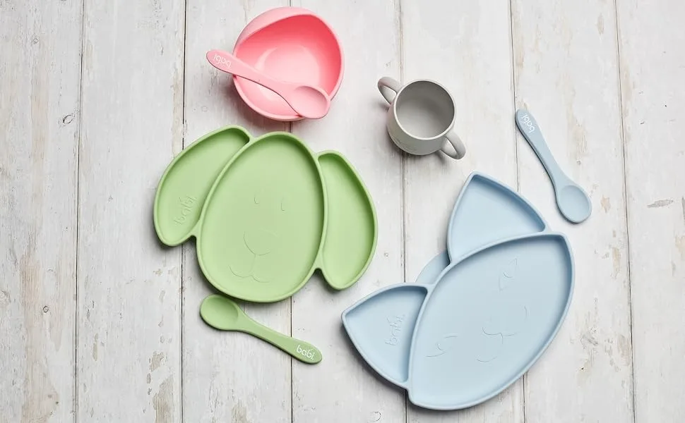BABI  Baby Toddler Silicone Cup  100% Food Grade Silicone  with Two Comfort Handles  Perfect for Training (green) - silicone range