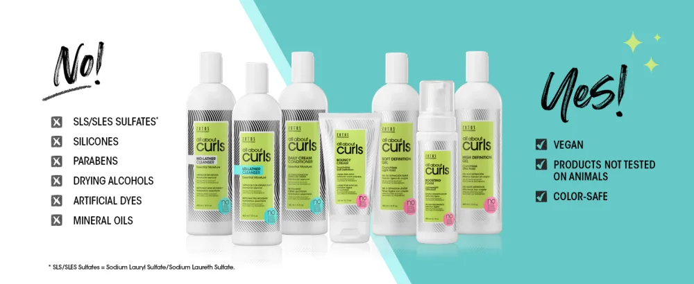 All About Curls Curls For Days Finishing Spray | Touchable Flexible Hold | De-Frizz | Locks Out Humidity | All Curly Hair Types - Yes / No
