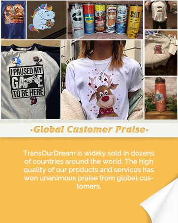 TransOurDream Iron on Heat Transfer Paper for Dark T Shirts & Fabrics (20 Sheets 8.5x11  Dark 2.0) - Global Feedback