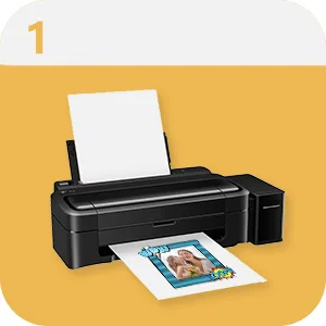 TransOurDream Iron on Heat Transfer Paper for Dark T Shirts & Fabrics (20 Sheets 8.5x11  Dark 2.0) - Step 1