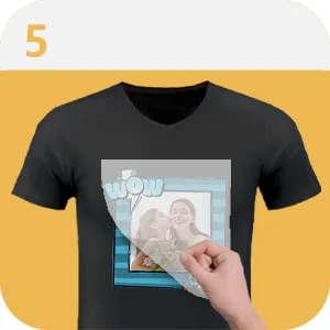TransOurDream Iron on Heat Transfer Paper for Dark T Shirts & Fabrics (20 Sheets 8.5x11  Dark 2.0) - Step 5