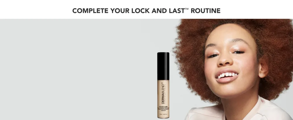 Dermablend Lock and Last Water-Resistant Setting Spray  Finishing Spray for Makeup with Lightweight Natural Finish  Spray with Witch Hazel - cover routine