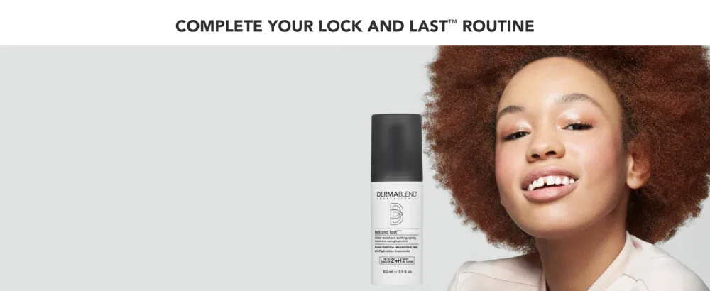 Dermablend Lock and Last Water-Resistant Setting Spray  Finishing Spray for Makeup with Lightweight Natural Finish  Spray with Witch Hazel - setting spray