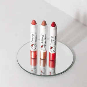 The Cr me Shop x Hello Kitty | Hello Lippy Moisturizing Tinted Lip Balm (Peach Pout) - tinted lip balm