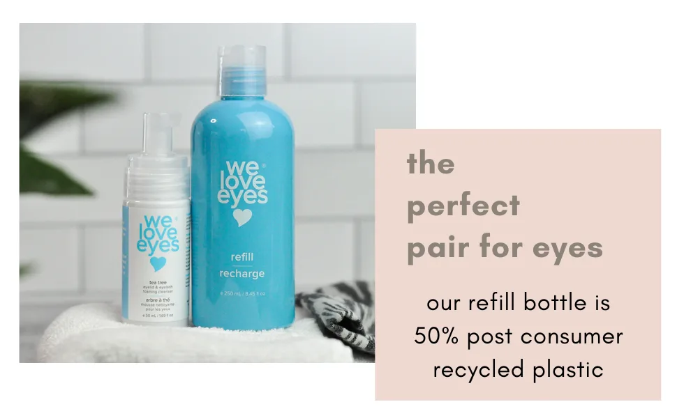 We Love Eyes - Tea Tree Eyelid Foaming Cleanser 250mL Refill Size - tea tree lash foaming cleanser