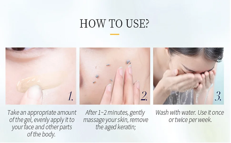BEUKING Face Camomile Peeling Gel Deep Cleansing Moisturizing Smoothing Gentle Exfoliating Remove Dirt Tighten Pores Improving Face Skin - product information 11
