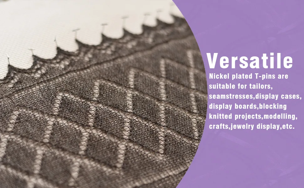 LAMXD Knit Blocking Pins Kit Knit Blocking Combs   Set of 25 Combs for Blocking Knitting  Crochet  Lace or Needlework Projects   Extra 100 T-pins   for use with Blocking Mats for Knitting Mat  - product information 7