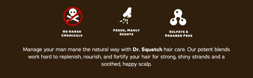 Dr. Squatch Fresh Falls Shampoo - Hair Care Description