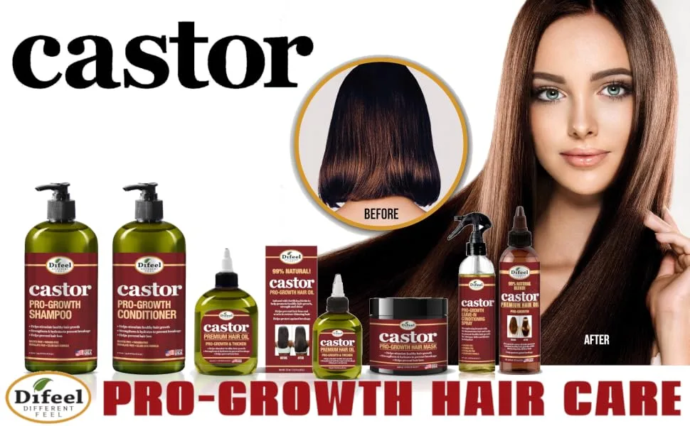 Difeel Castor Pro-Growth Hair Mask 12 oz. - Difeel Castor Pro-Growth Line