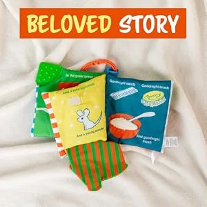 KIDS PREFERRED Goodnight Moon Soft Book with On The Go Clip  5 Inches - Beloved Story
