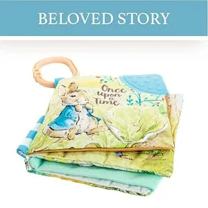 KIDS PREFERRED Peter Rabbit Soft Book with toy  Teether and Crinkle  5 Inches - beloved story, softbook laying