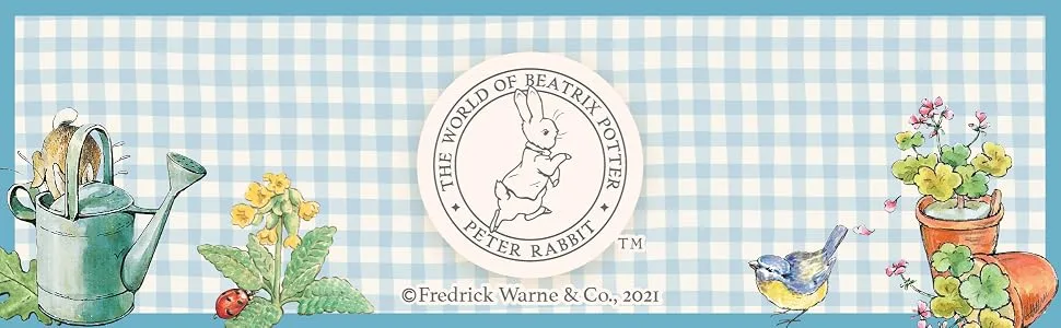 KIDS PREFERRED Peter Rabbit Soft Book with toy  Teether and Crinkle  5 Inches - the world of beatrix potter, peter rabbit footer